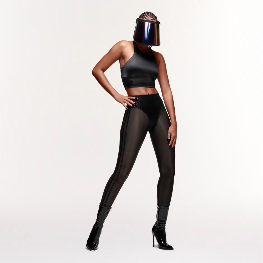 adidas x Ivy Park Shiny Panty Mesh Tights - 2X